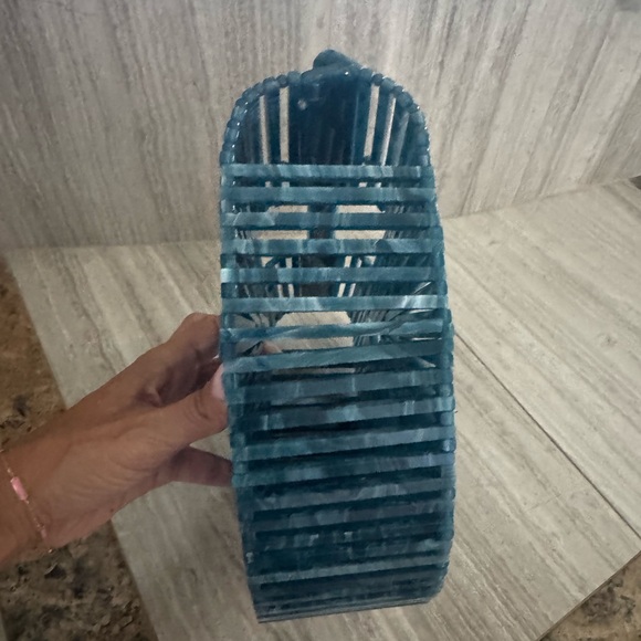 Cult Gaia Blue Woven Clutch - Picture 7 of 12